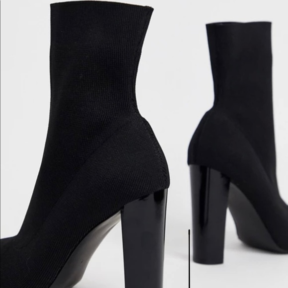 ASOS Heel Socks Boots - Picture 2 of 10